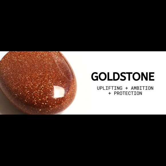 NWT Wool + Pepper Co. Sandstone Crystal & Gold Necklace - AMBITION - Picture 3 of 5